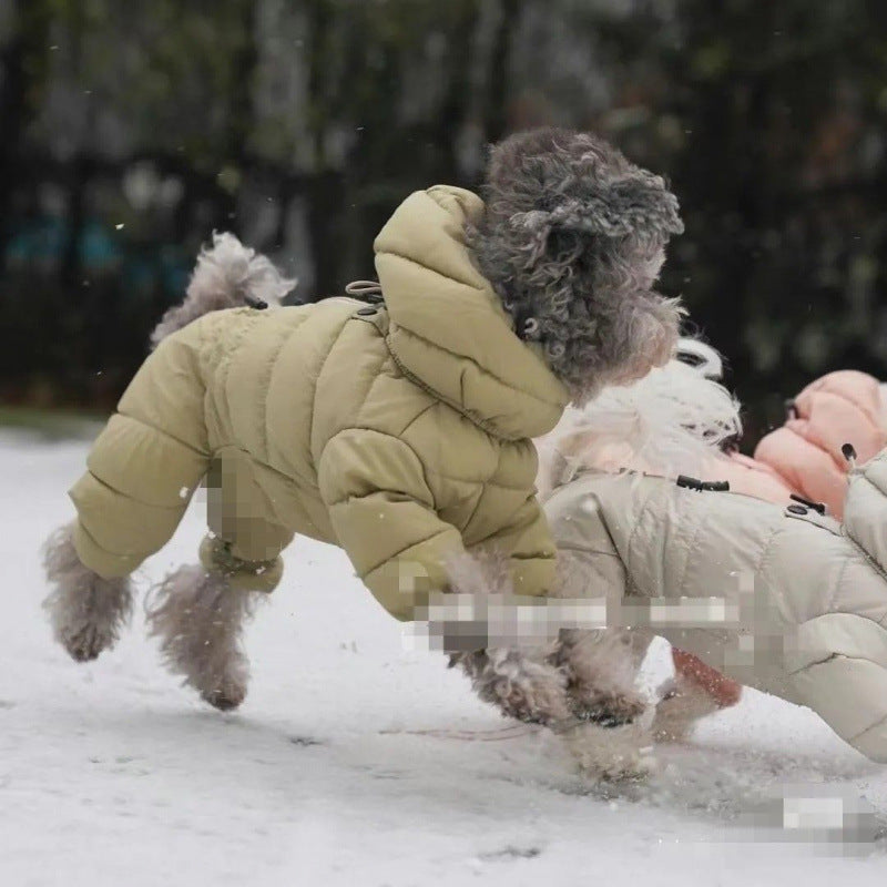 Pet dog warm clothing