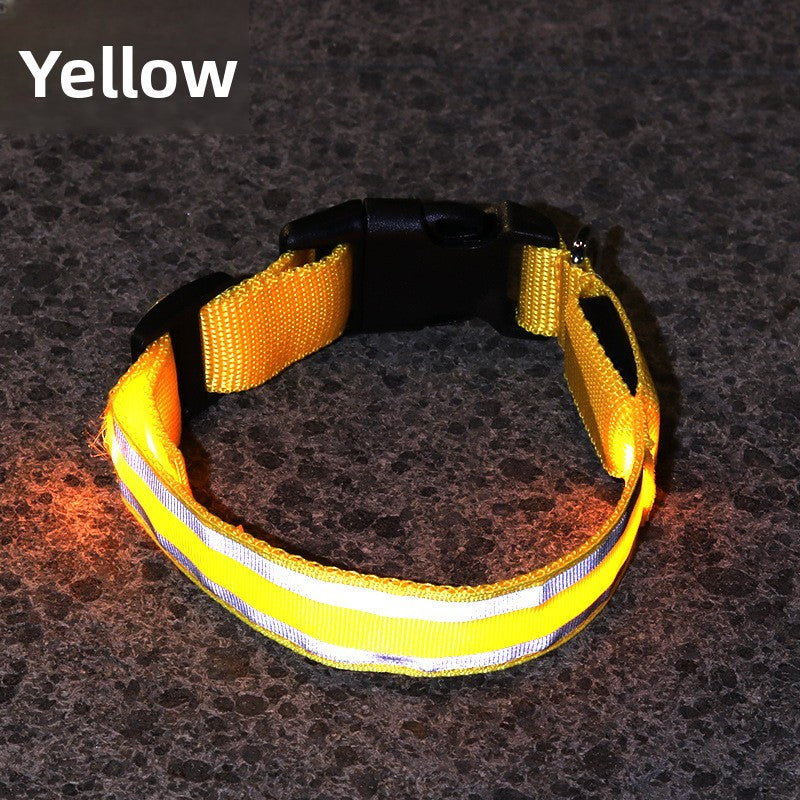 USB Rechargeable LED Reflective Dog Collar