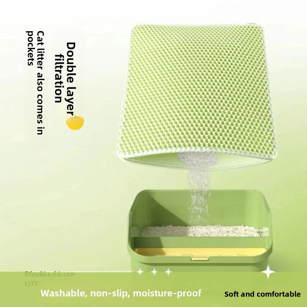 Double-Layer Thickened Cat Litter Mat