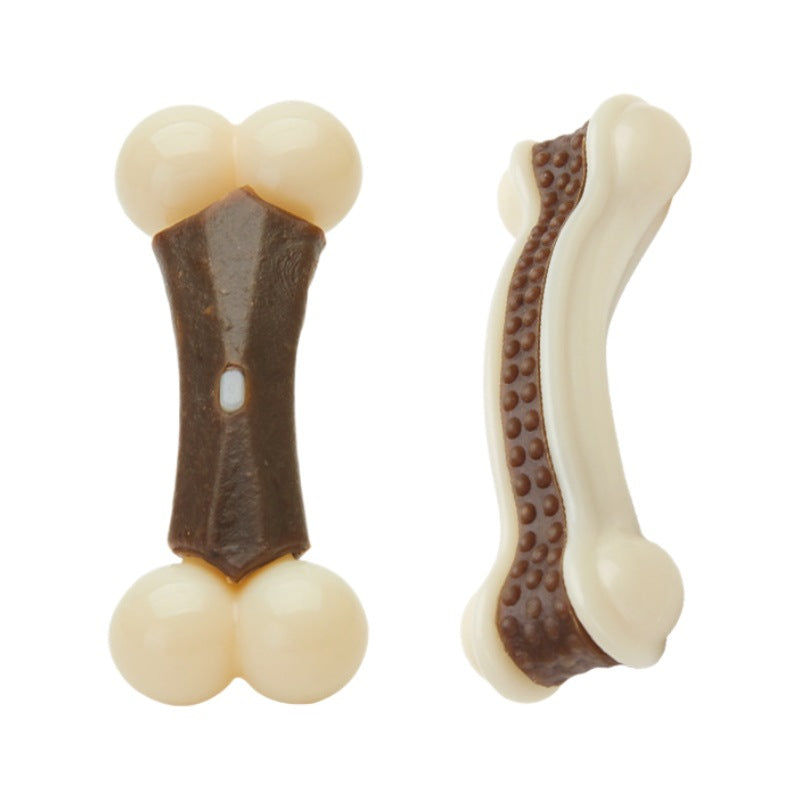 Pet Dog Molar Curved Bone Durable Chewing Toy Bone My store