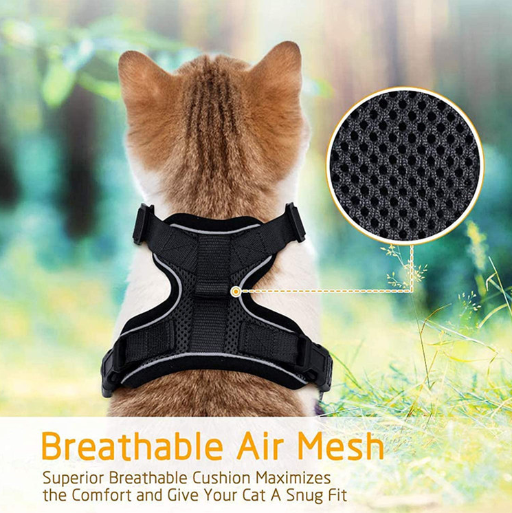 Adjustable Reflective Pet Harness and Leash