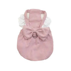 Corduroy Pumpkin Skirt Pet Dress with Bow