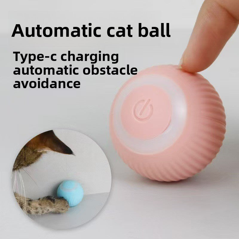 Automatic cat teaser ball