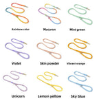 Woven Pet Dog Leash and Collar with Gold Accessories