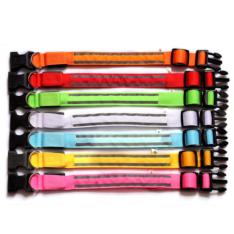 USB Rechargeable LED Reflective Dog Collar