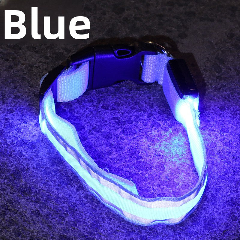 USB Rechargeable LED Reflective Dog Collar