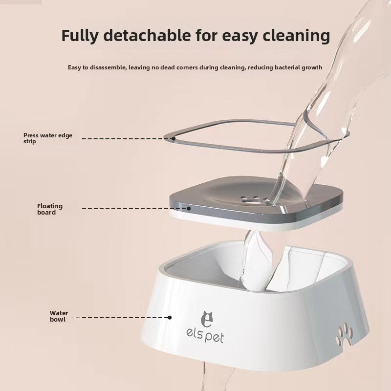 Pet Bowl Dog Drinking Bowl with Floating Design