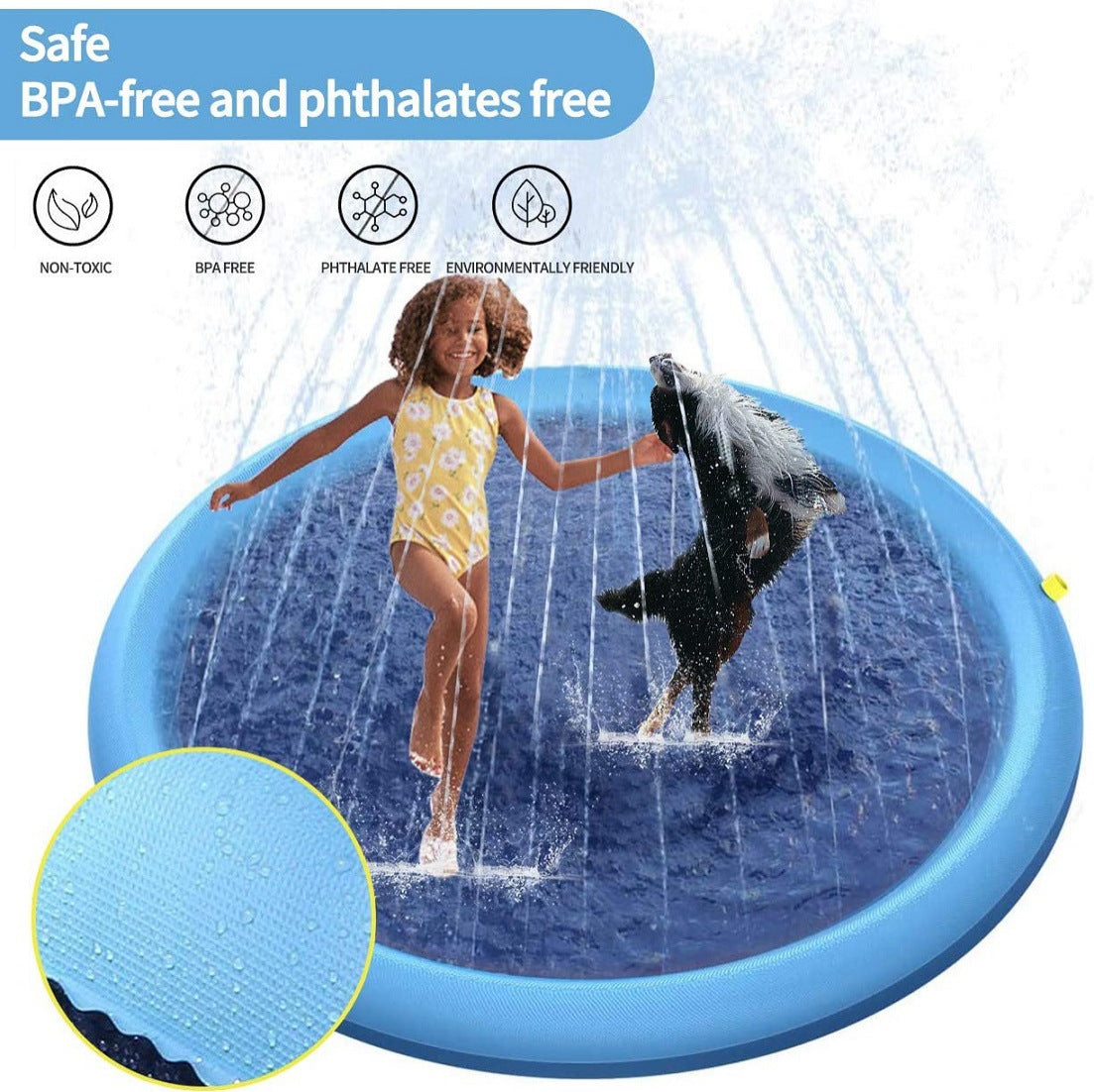 Dog water spray mat