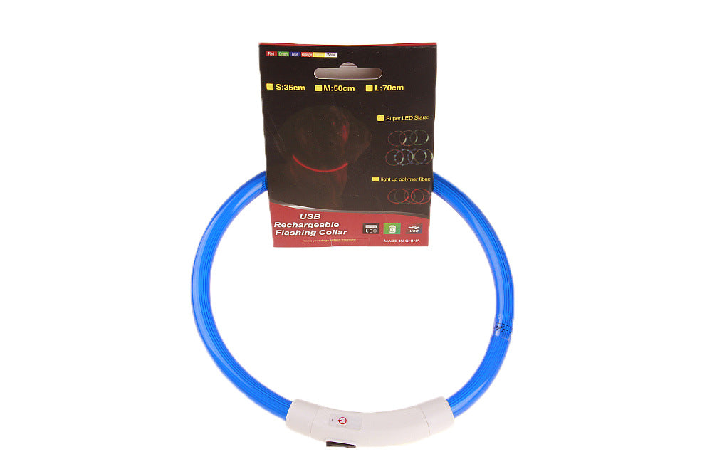 LED illuminated pet collar