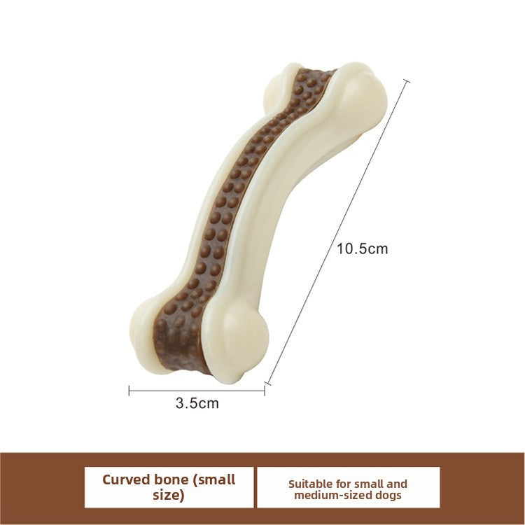 Pet Dog Molar Curved Bone Durable Chewing Toy