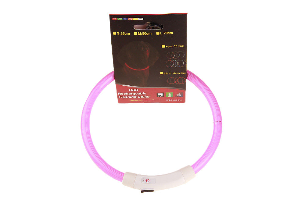 LED illuminated pet collar