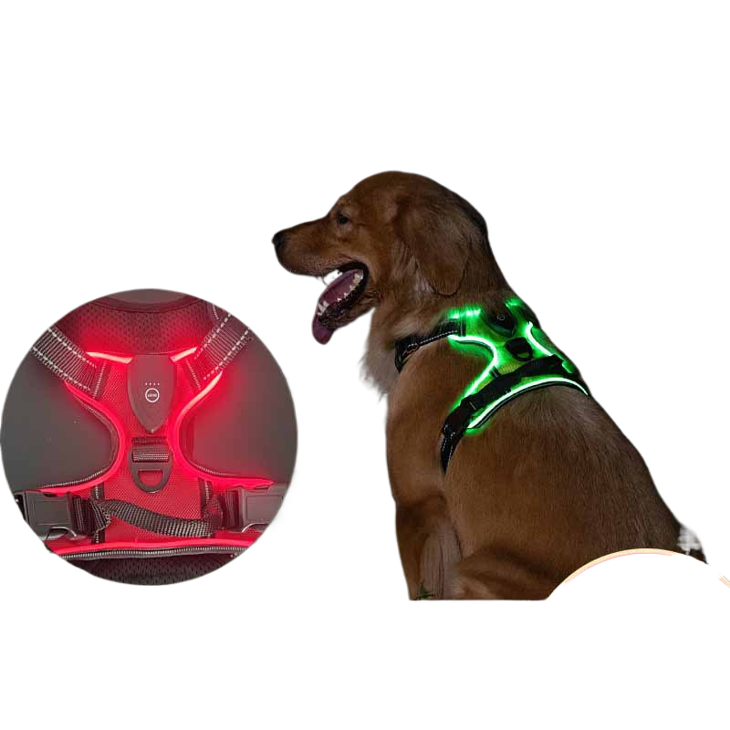 LED lighting pet harness leash LED lighting pet harness leash My store