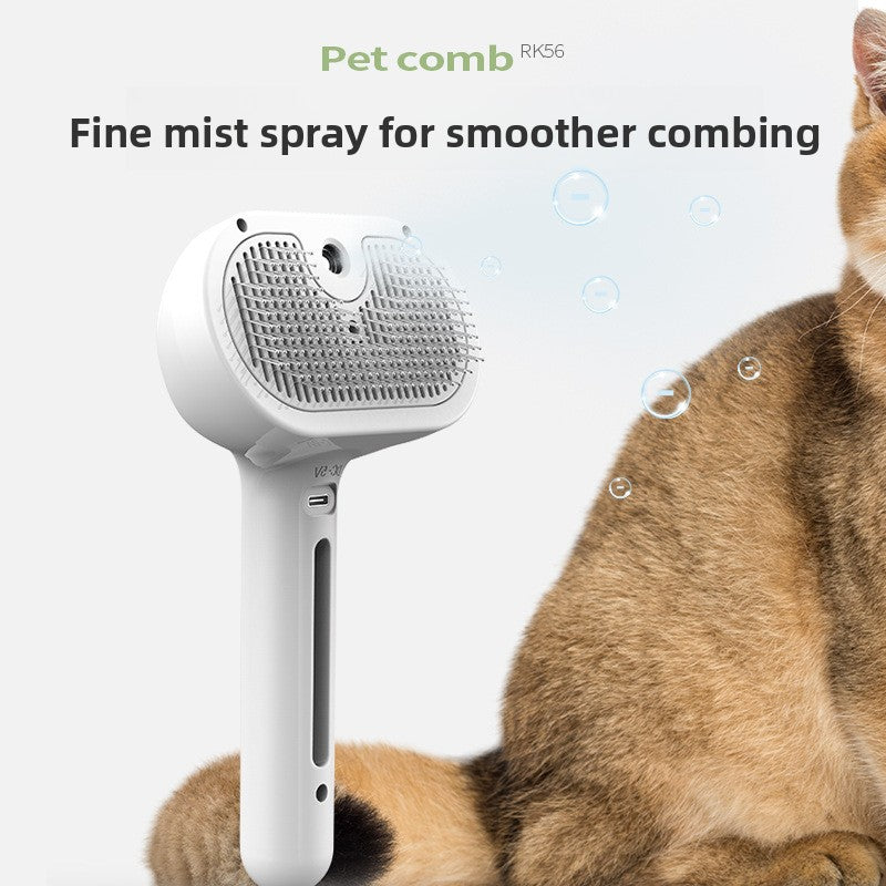 Pet Spray Grooming Comb with Hair Removal