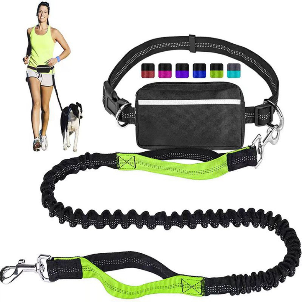 Hands-Free Adjustable Dog Leash with Zipper Pouch