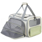 Pet Travel Backpack Gray green 42.9l x 26.9w x 26.9h cm Pet Travel Backpack My store