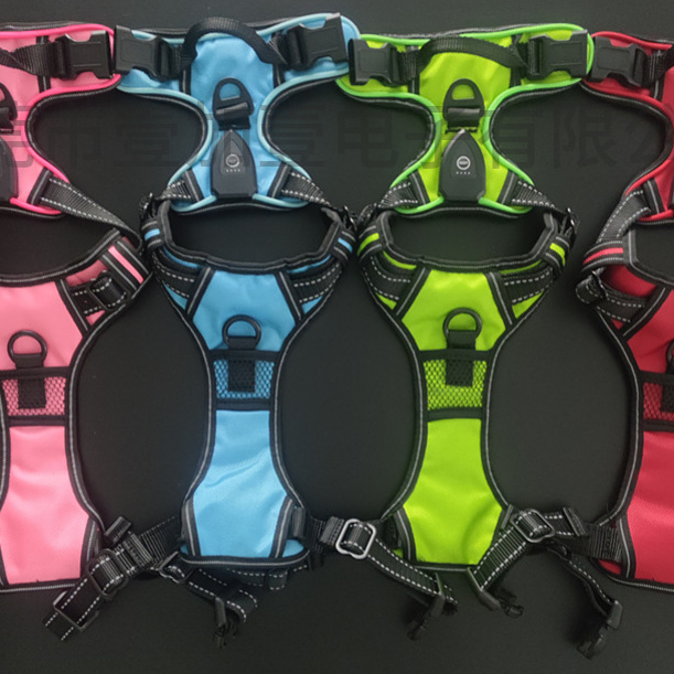 LED lighting pet harness leash