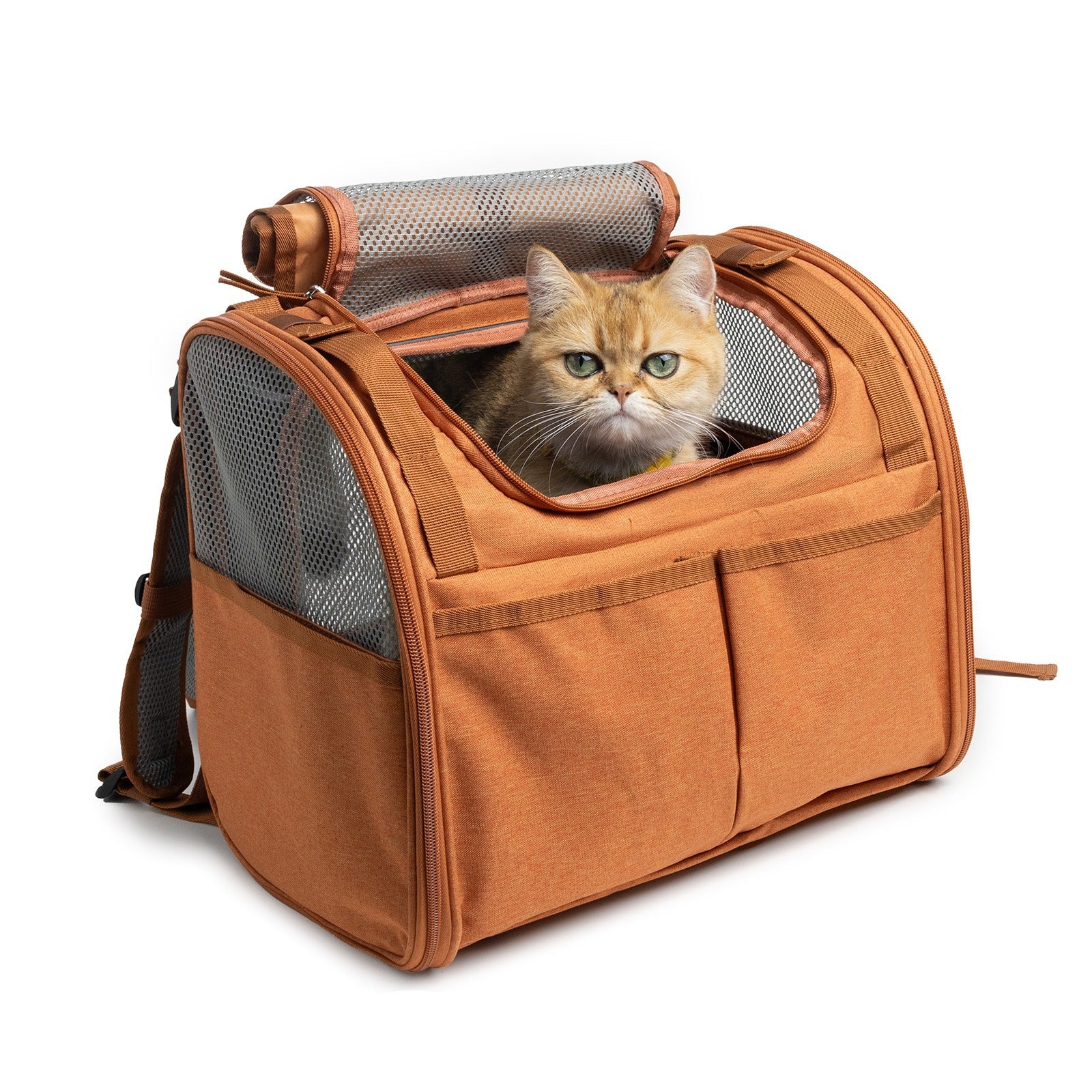 Expandable Breathable Pet Carrier Backpack with Ventilation