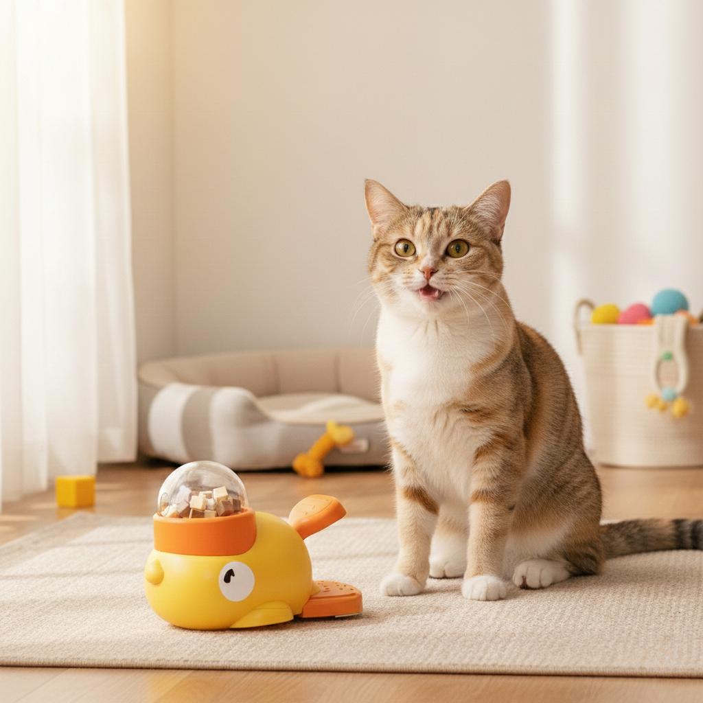 Pet Food Dispenser Toy for Cats and Dogs