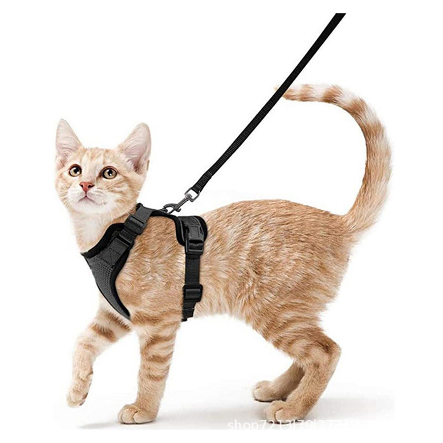 Adjustable Reflective Pet Harness and Leash