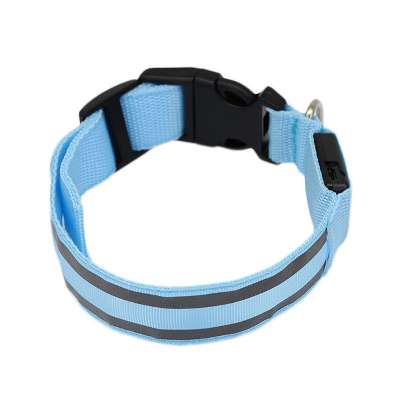 USB Rechargeable LED Reflective Dog Collar