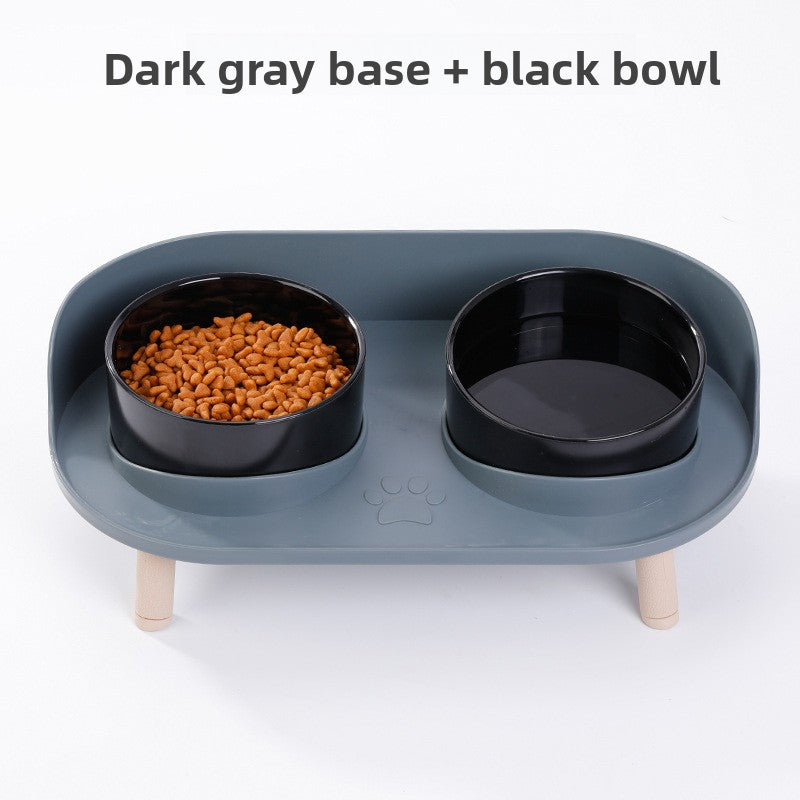 Half-Moon Double Food Bowl