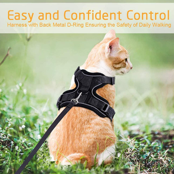 Adjustable Reflective Pet Harness and Leash