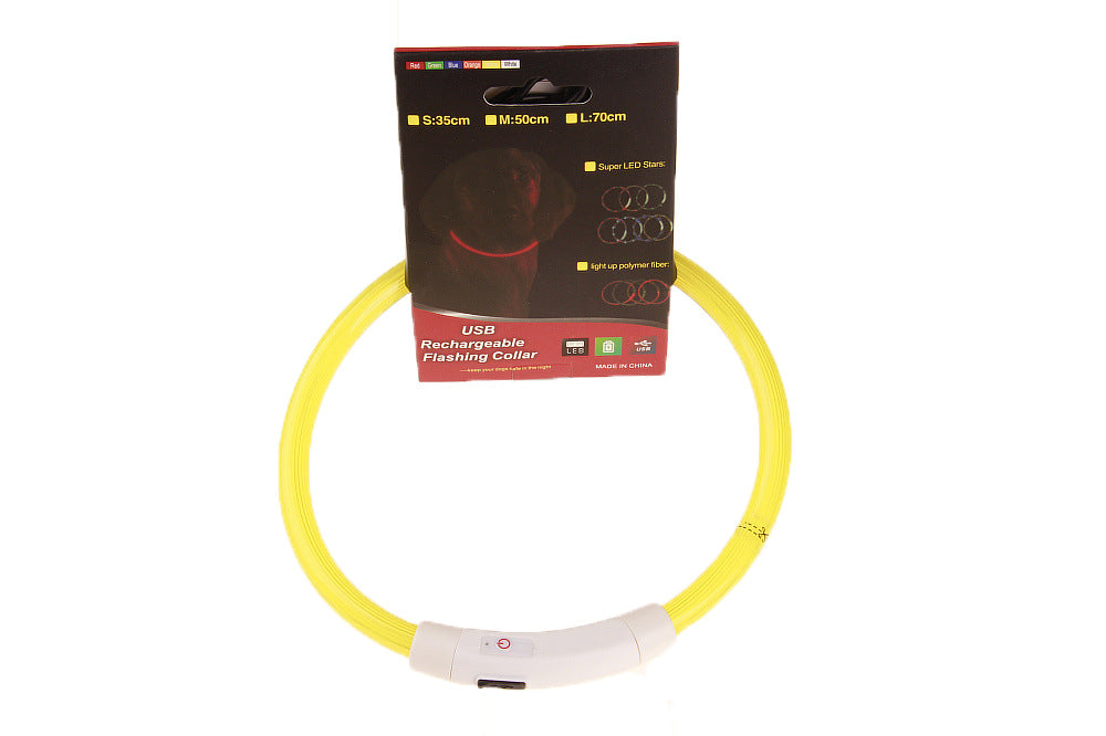 LED illuminated pet collar