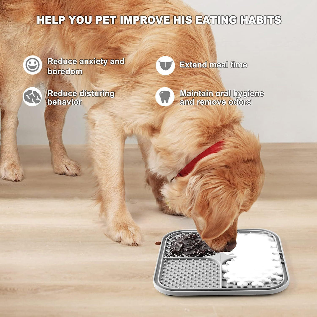 Pet silicone lickable dish