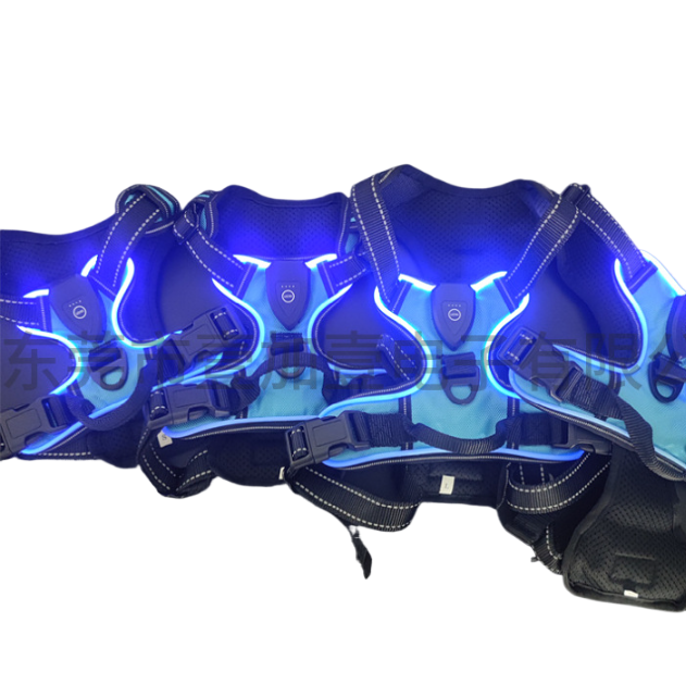 LED lighting pet harness leash