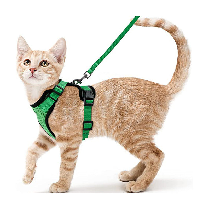 Adjustable Reflective Pet Harness and Leash