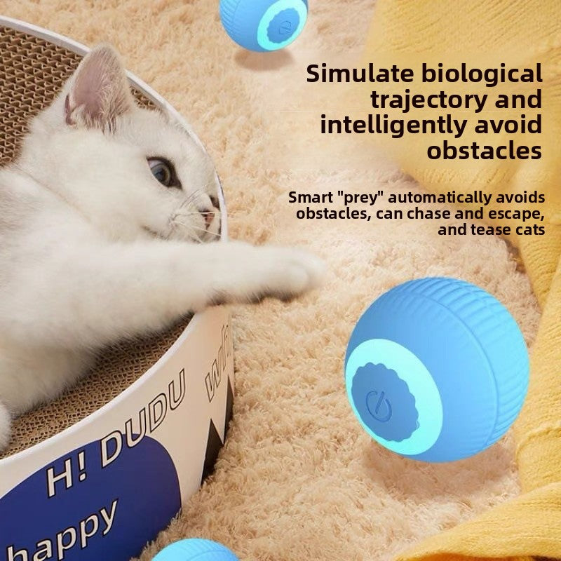 Automatic cat teaser ball