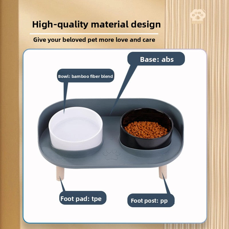 Half-Moon Double Food Bowl