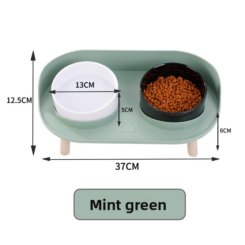 Half-Moon Double Food Bowl