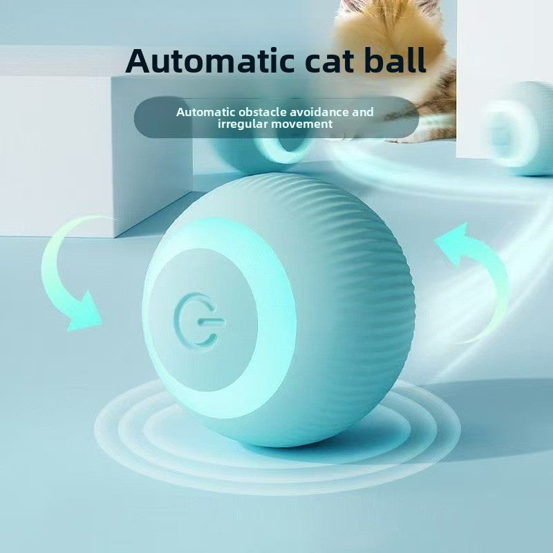 Automatic cat teaser ball